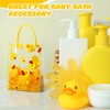 Gaillty 24 Sets Yellow Duck Gift Bag with Clips and
