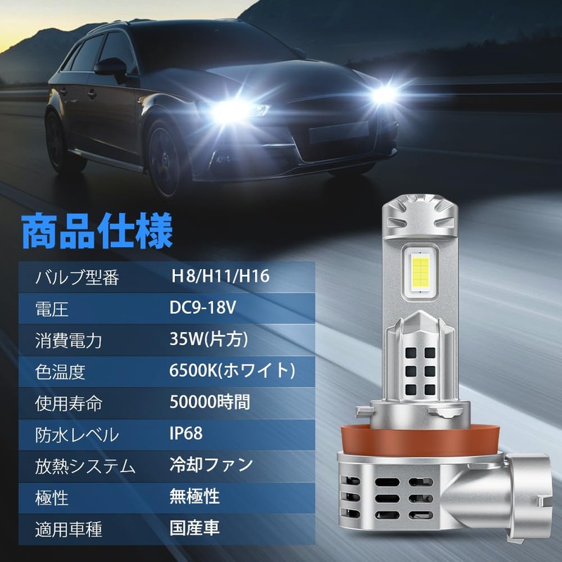 SUPAREE H11 LED Headlight, Explosive Light, Compatible with New Vehicle