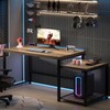 63 Inch Large Computer Desk with Printer Space & PC