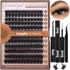 Geeneiya 200D Lash Extension Kit 12-20mm D Curl Thick Fluffy
