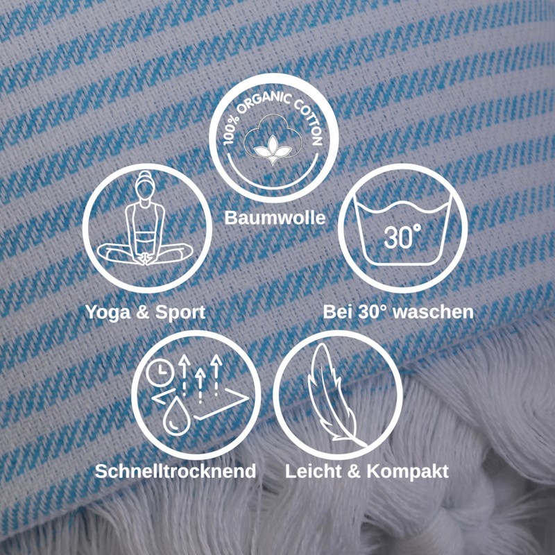 Heré Mood Sauna Towel & Beach Towel XXL, Soft Bath
