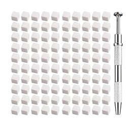 Nail Sponges,White Mini Nail Sponges ,Nail Buffer Block (10MM, count, 100)