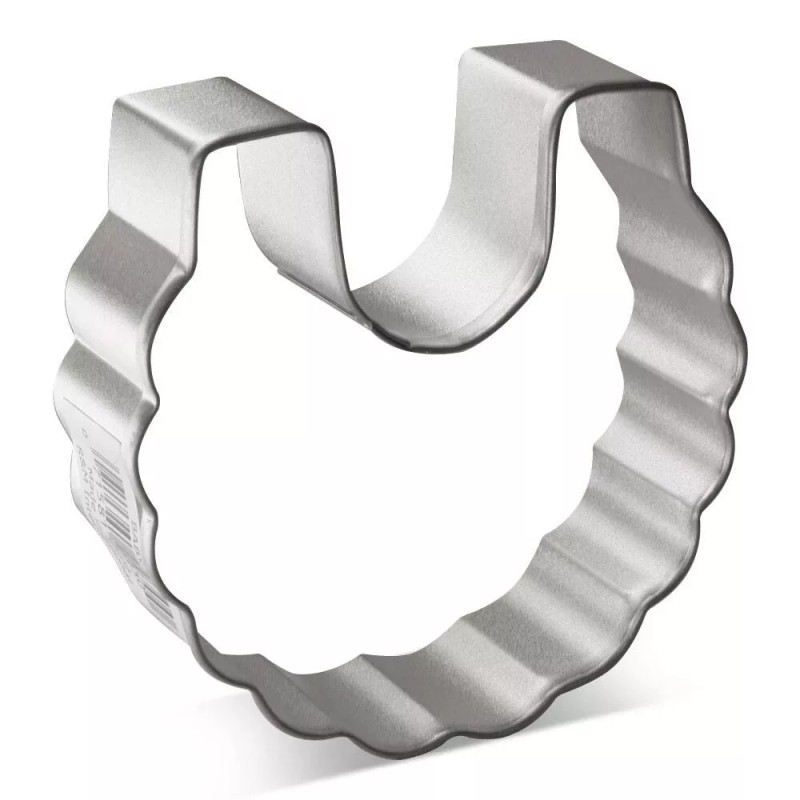 Unbranded Baby Bib Cookie Cutter 3'' Metal