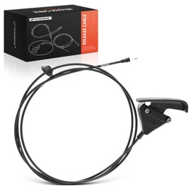 A-Premium Front Hood Latch Release Cable with Handle Compatible with Dodge Ram 1500 2006-2008, Ram 2500 2006-2009, Ram 3500 2006-2010, 87.1 inch, Replace# 55364471AA