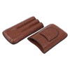 3 Finger Cigar Case Artificial Leather Soft Anti Fade Breathable