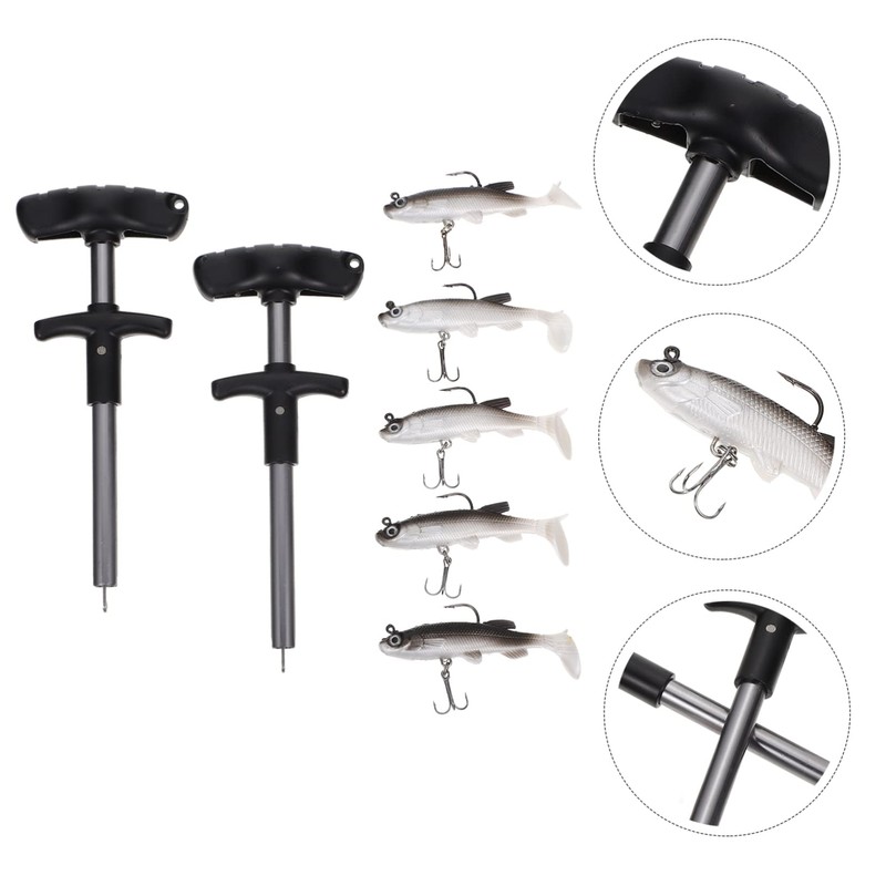 BESPORTBLE 7pcs Fishing Hook Remover Tool with Ergonomic Handle Vivid