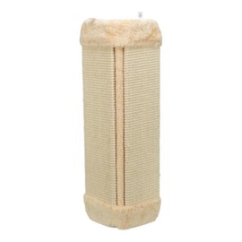 TRIXIE Scratching Board for Corner – Vertical Sisal Rope Pad for Indoor Cats – Easy-Install Corner Scratch Pad – Beige, 1 x 12.6 x 23.6 in