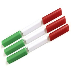 TIGRE BLANC Car Front Grille Sticker Grille Cover Flag Seal Grille Guard Universal 9pcs Set Plastic 4.6cm Italy