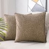 HPUK Pack of 2 Tan Throw Pillow Covers, 18x18 inch