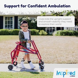 Inspired by Drive KA1200-2GKB Nimbo Posterior Walker Pediatric Walker for Children, Knight Blue