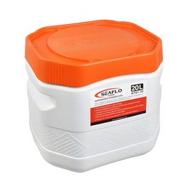 SEAFLO Waterproof Storage Bins with Lid for Marine, RV, Storage, Kayak, Camping 5.28 Gal / 20 L