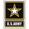 3 Inch Non Reflective United States Army Logo U.S. ARMY Star Vinyl Sticker