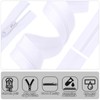 DOITEM 12 Yards White Nylon Coil Zipper by The Yards,