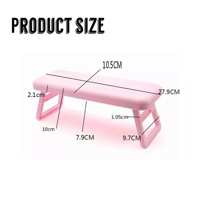 Hand Rest, Nail Salon, Foldable Holder, Non-Slip Manicure Hand Cushion