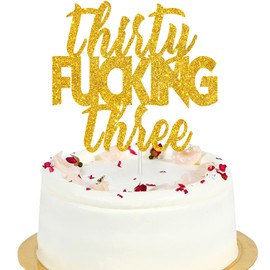 Decoración para tarta de 33 años de edad, aniversario de 33 años de edad, decoración para tartas