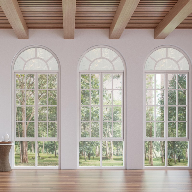 Autotech Park Precut Custom Arched Window Film, Bamboo Design, up