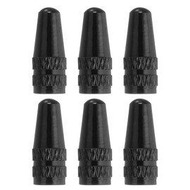 HARFINGTON 6pcs Bike Valve Caps Anodized Aluminum Road Bicycle Air Tire Valve Caps Dust Caps for MTB Road Racing Bicycle, Light Blue