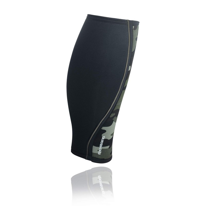 Rehband RX 5mm Shin/Calf Sleeve Support - Camo-XL