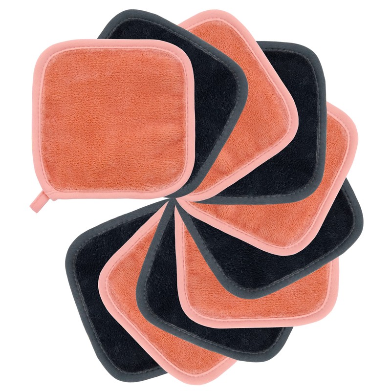 POLYTE Paño Desmaquillante Facial de Microfibra, 15.2x15.2 cm, 10 Pzas