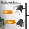 QiMH Tree Floor Lamp with 3 Light Bulbs, Standing Tall