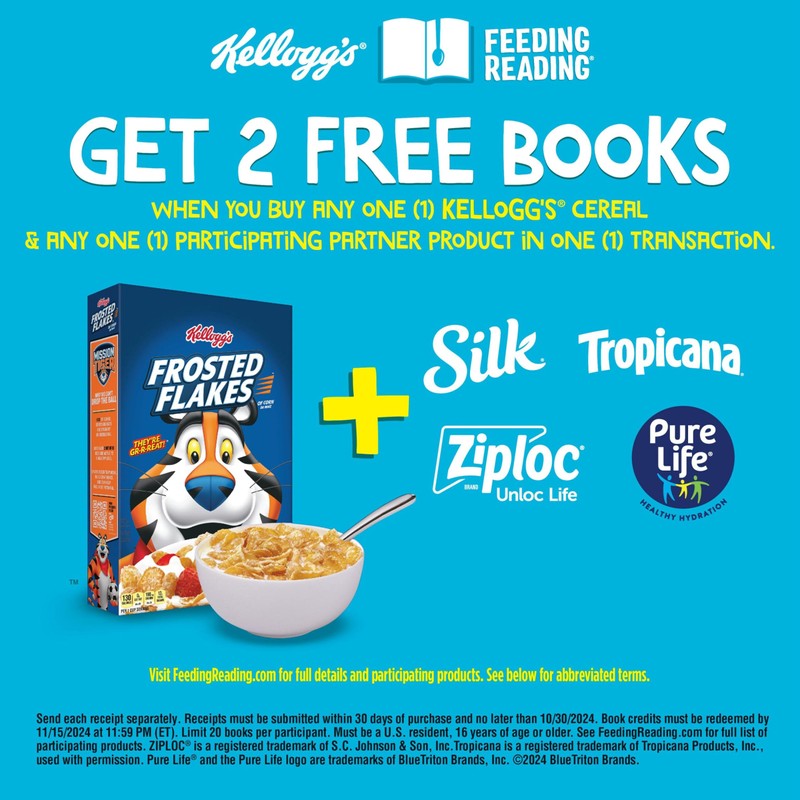 Kellogg's Frosted Mini-Wheats Breakfast Cereal, Kids Cereal, Family Breakfast, Strawberry,