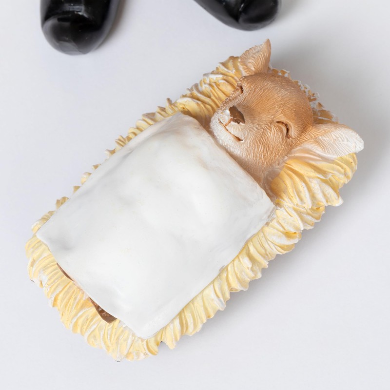 GreaterGood Funny Cute Moose Christmas Nativity Set Gifts for Women