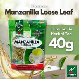 Hanan Te de Manzanilla 40g - Chamomile Loose Leaf Tea for Relaxation & Digestive Support, Natural Herbal Tea from Peru (1.41oz)
