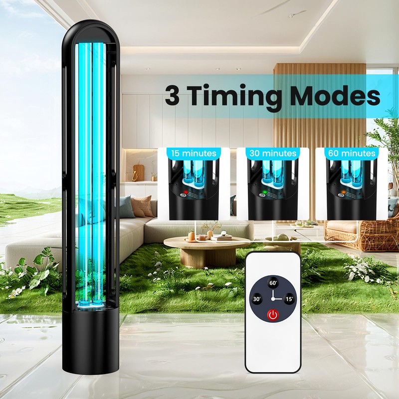 ZETAWALE UV Light Sanitizer, Ultraviolet Lamp with Remote Control for