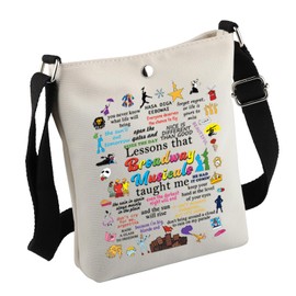 MNIGIU Musical Encouragement Quote Crossbody Bag Musical Merch For Musical Fans (LessonsBroad)