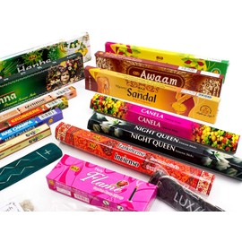 Luxflair Massive Incense / Incense Sticks for Meditation and Relaxation in Various Flavours - Set of 183