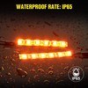 Nilight 2PCS 6-5050-SMD Waterproof Flexible Turn Signal Backup License Plate