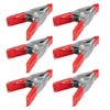 Wideskall® 2" inch Mini Metal Spring Clamps w/Red Rubber Tips