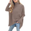 ANRABESS Womens Oversized Turtleneck Batwing Long Sleeve Casual Cozy Baggy