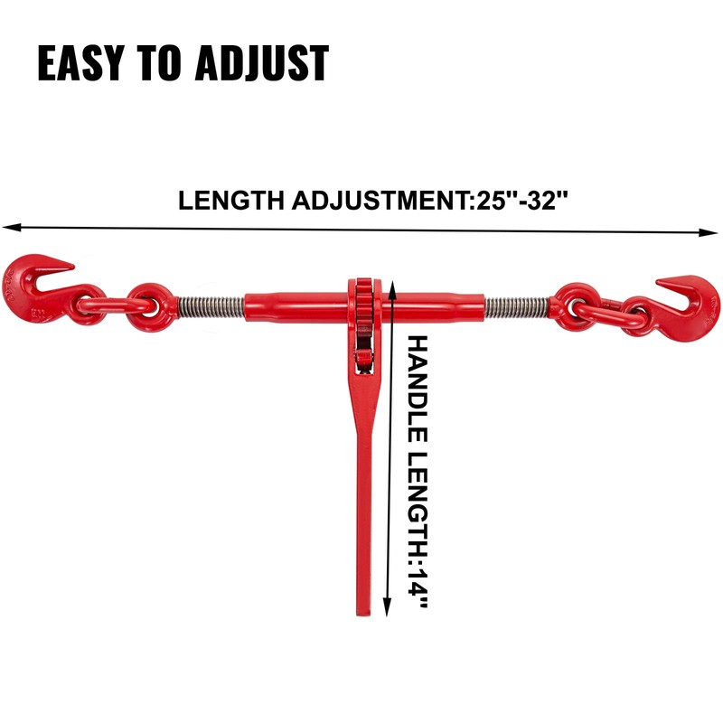 VEVOR 9215LBS 3/8" – 1/2" Ratchet Binders 9,215 LBS Secure