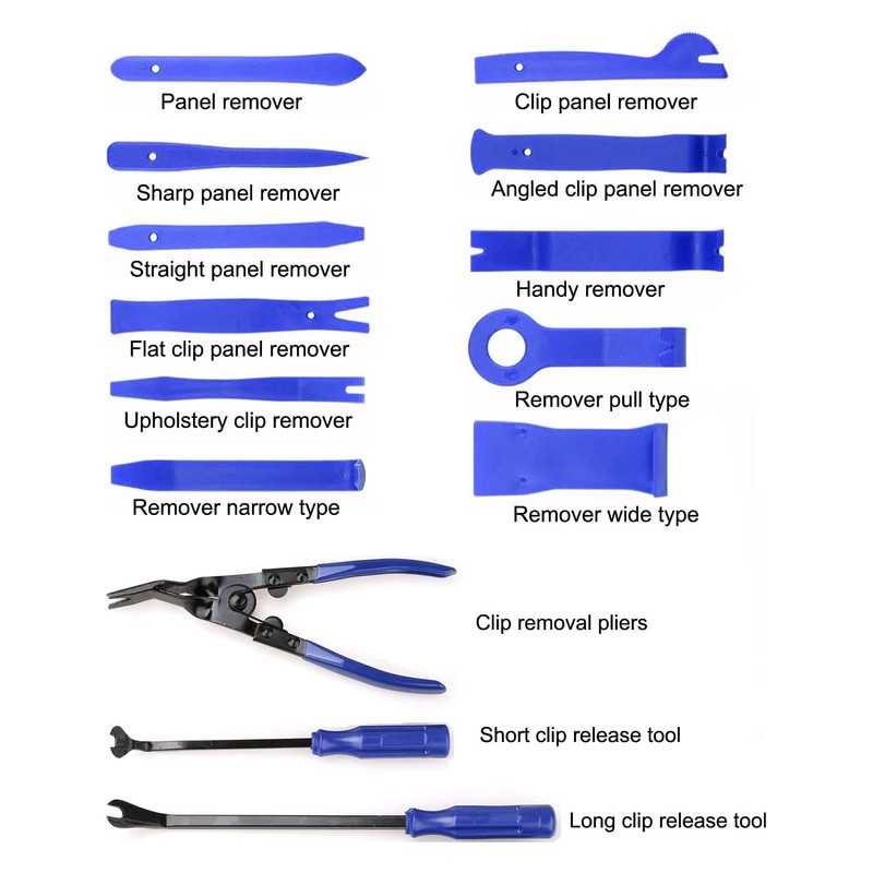 Autojack 19 Piece Upholstery Car Trim Remover Tool Kit Car