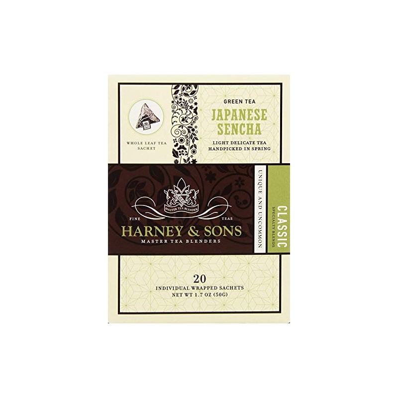 Harney & Sons Green Tea, Japanese Sencha, 20 Count (Pack
