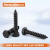 MewuDecor 3/8" x 1-1/2" Hex Head Lag Screws Bolts, External