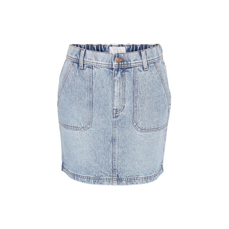 Noisy may Women's Denim Skirt, Light blue (light blue denim)