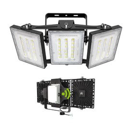 STASUN 150W Dusk to Dawn LED Flood Light, 15000lm 5000K Super Bright Outdoor Lighting, IP66 Waterproof, Wide Angle, LED Security Area Light for Yard, Patio, Parking Lot