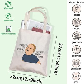FOTAP King Hill Quote Gift TV Series Fans Cosmetic Bag King Hill Cartoon Cosmetic Bag Bobby Character Inspired Gift (My Purse tote)