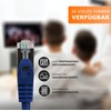1aTTack.de 1,0m - blau - 1 Stück CAT.7 Netzwerkkabel Patchkabel