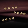12PCS 925 Silver Earring Backs Replacements, 18K Gold Plated Hypoallergenic