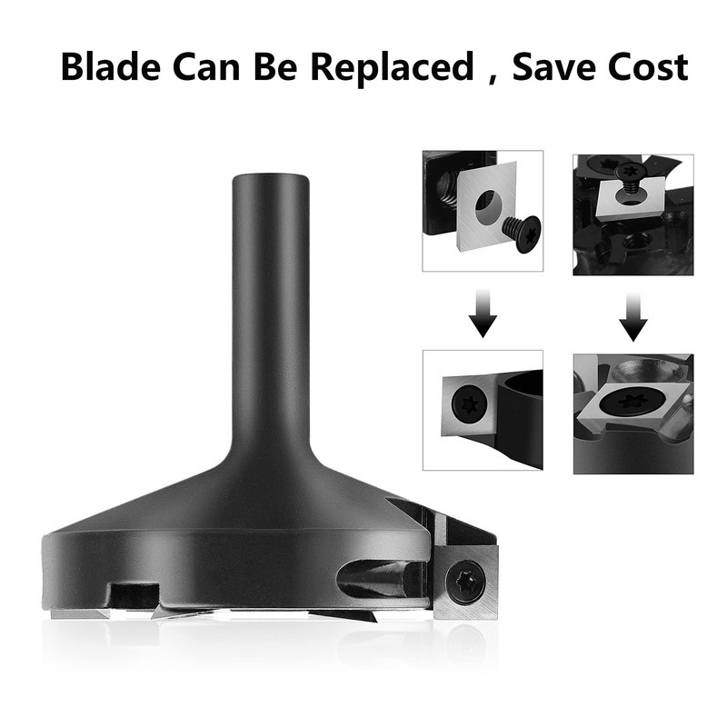 SpeTool CNC Spoilboard Surfacing Router Bit,1/2 Inch Shank 3 Inch