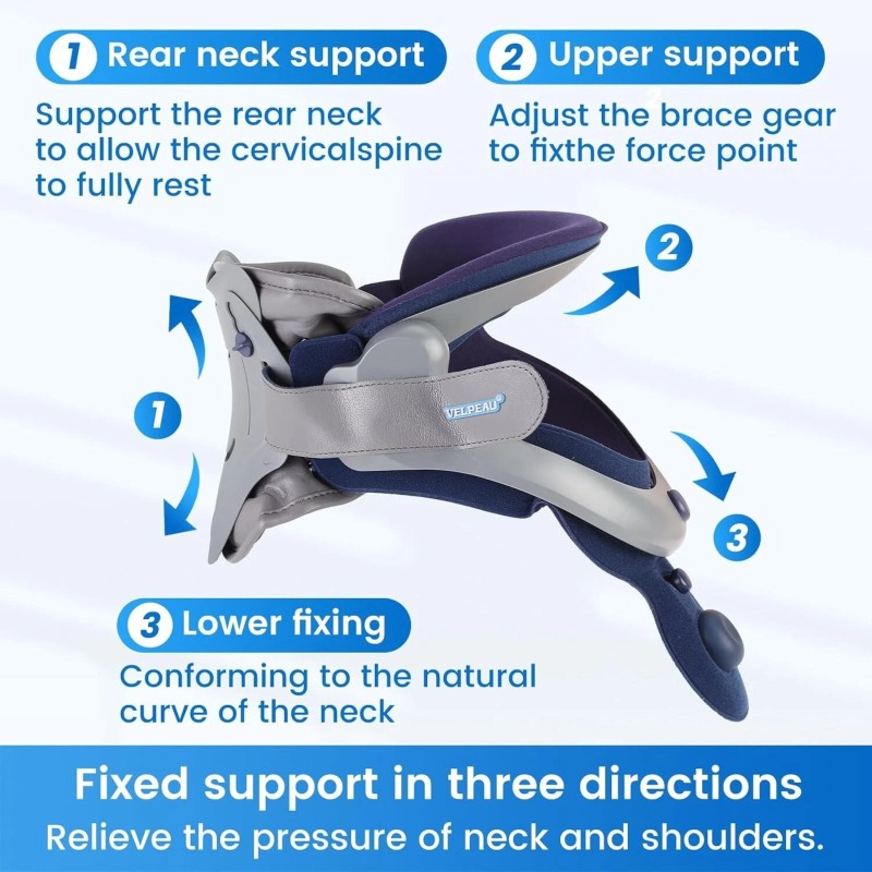 Velpeau Neck Brace for Neck Pain and Support, Soft Cotton
