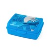 Lulabi Puffi Touch Blue Porta Pranzo in Polipropilene Decorato, 17x13x6,5cm