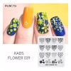Kads Juego 5pcs Placas Estampación Uñas Kads - Modelos Flores