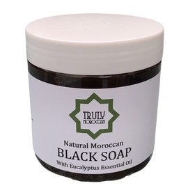 Moroccan Black Olive Soap Enriched with Eucalyptus Oil