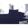 Fitted Bed Sheet With FREE Pillow Case Poly Cotton NAVY