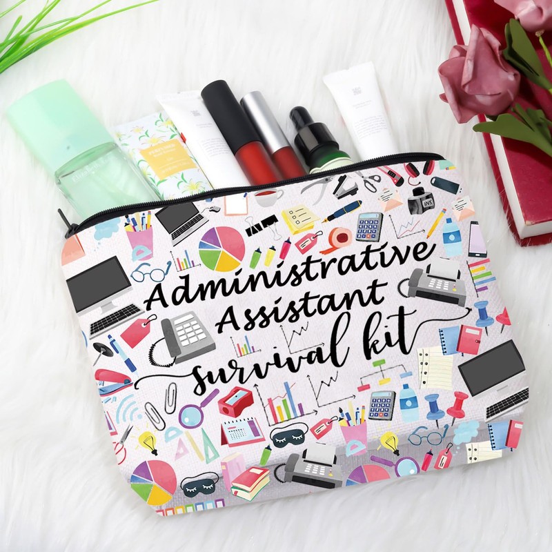 Administrative Assistant Survival Kit Secretary Gift Travel Accessories Toiletry Bag