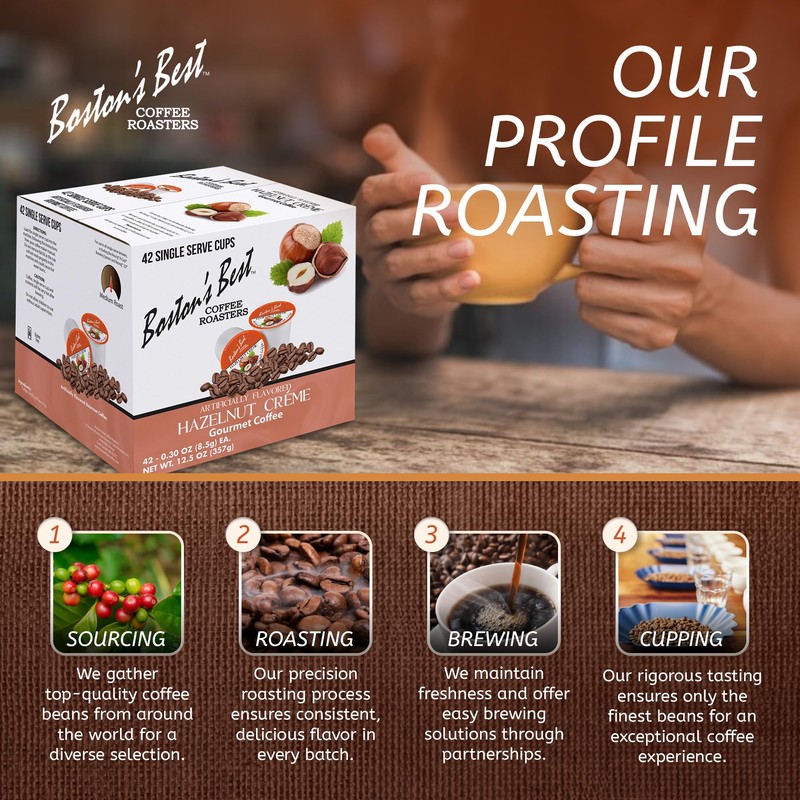 Boston’s Best - Hazelnut Creme Flavored Coffee, Delicious Gourmet Coffee